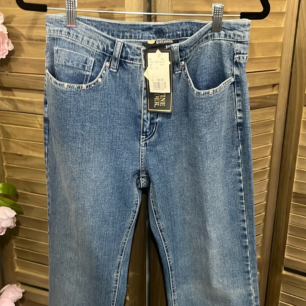 Christine Alexander Crystallized Swarovski Vintage Bling Jeans